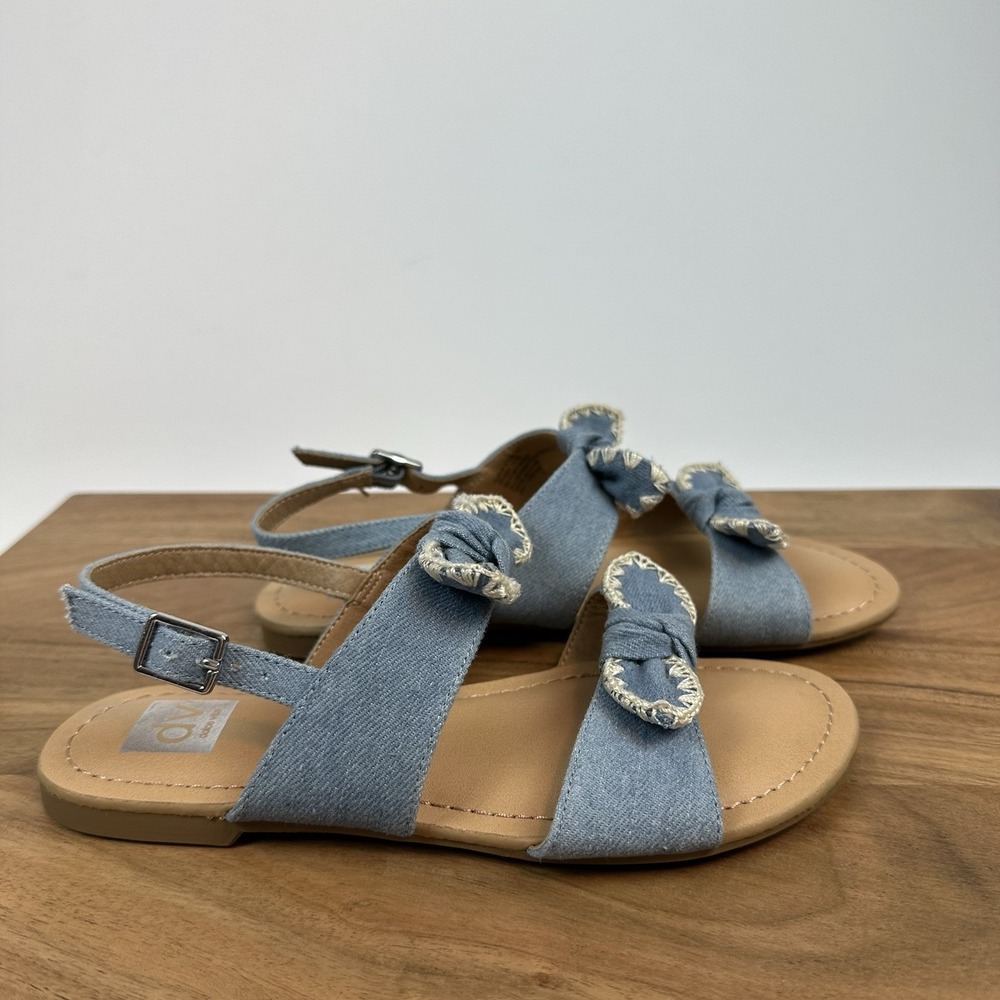 New Little Kids Dolce Vita Caicey Blue Denim Ankle Strap Sandals Size 2 Y